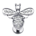 Titanium Bee threadless Labret Flat Back Stud Earrings