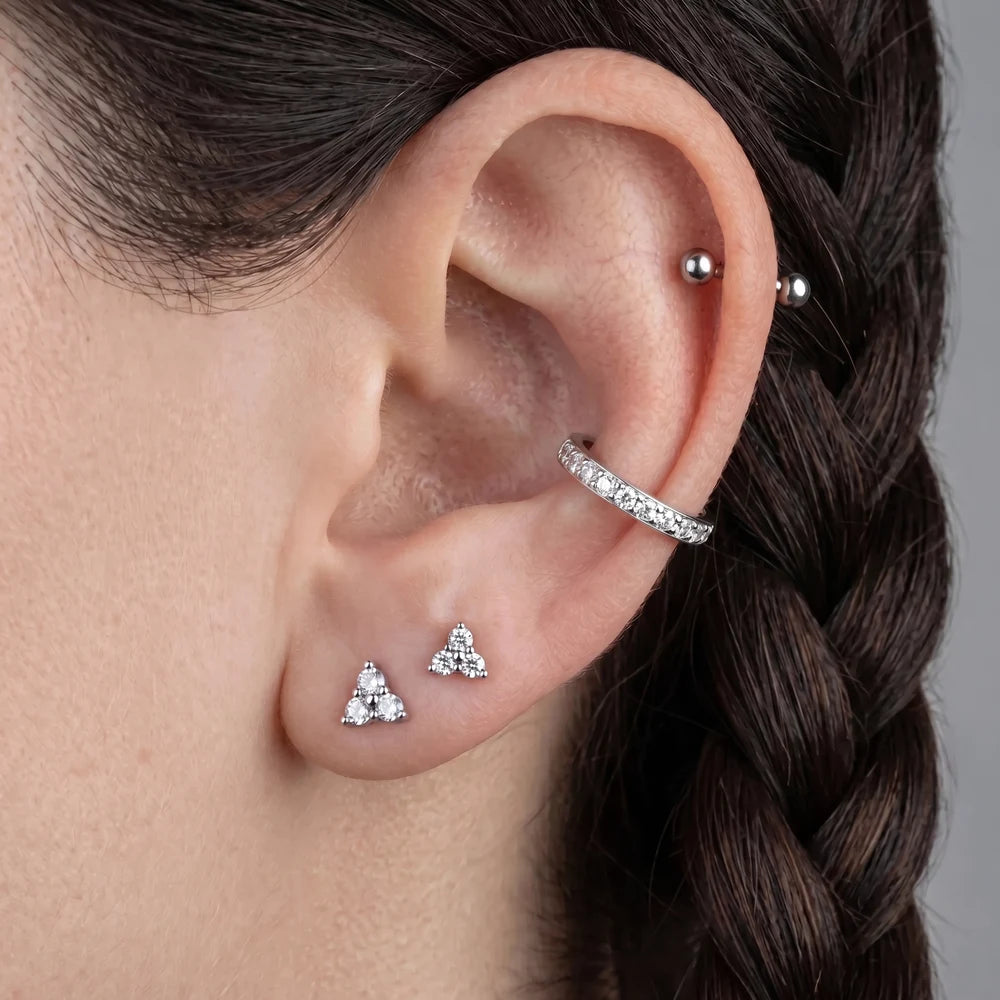 Titanium Edge-Facing Conch Hoop Earring Clicker Tipiercing