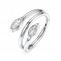 Titanium Double Marquise Hinged Huggie Earring
